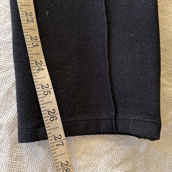 Athleta Venice Heathered Pintuck Pants Black Ponte Size Small - Picture 12 of 14